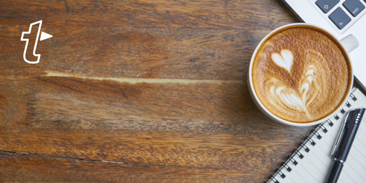 coffee on desk