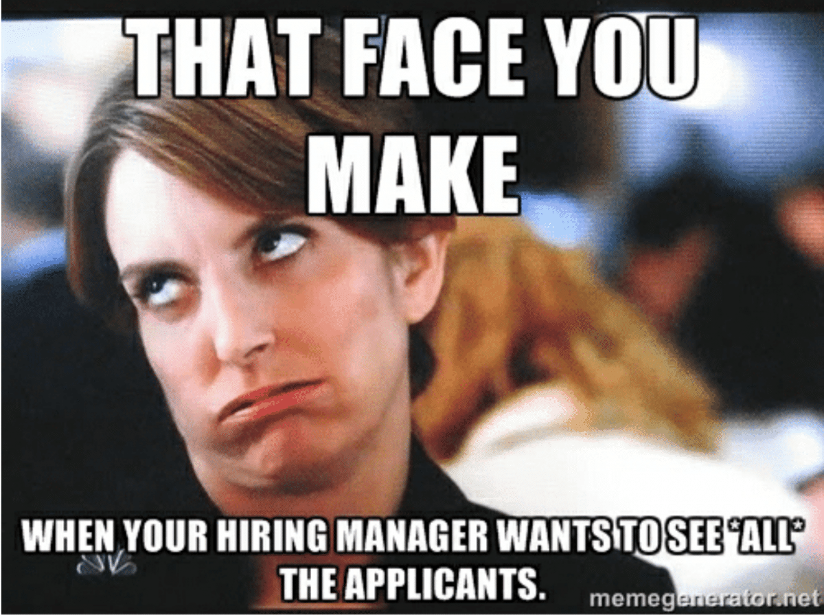 hiring manager recruitment meme