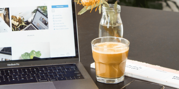 Coffee with computer