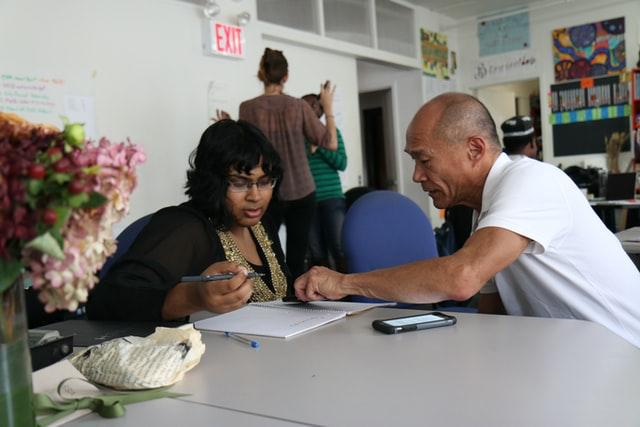 People of different ages working together showing workplace diversity