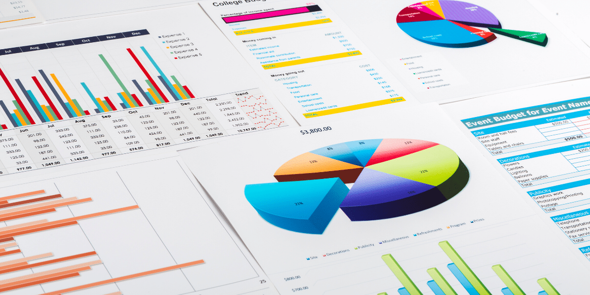 pie graphs and bar charts