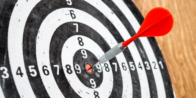 target on a dart board