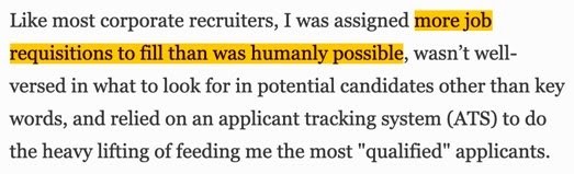 Excerpt from Confessions of a Former Corporate Recruiter, by Dawn Graham