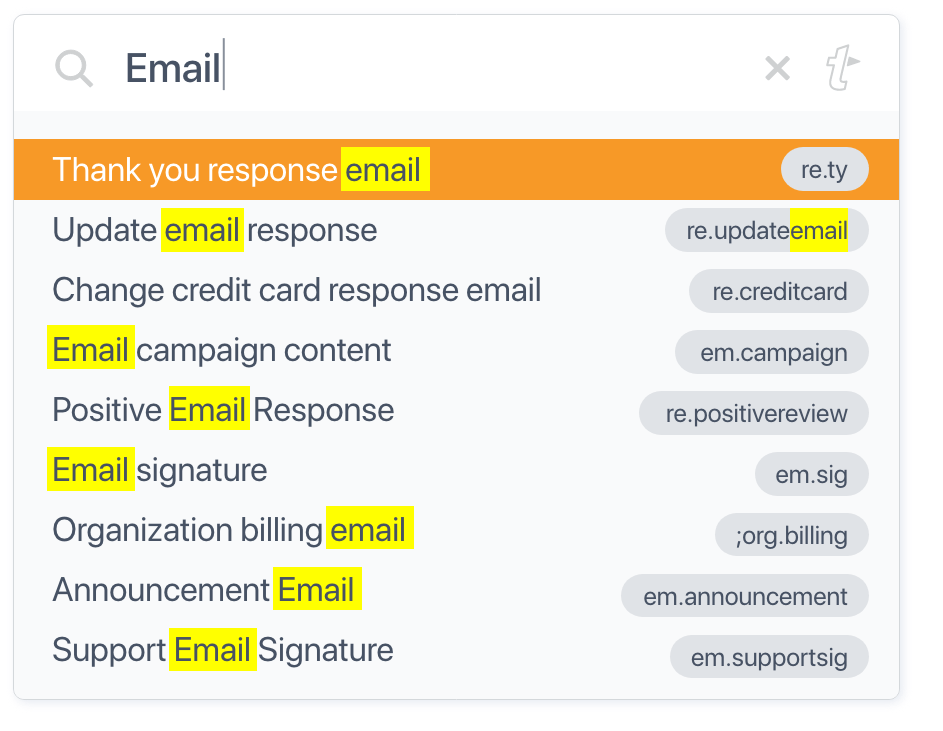 customer support quick responses