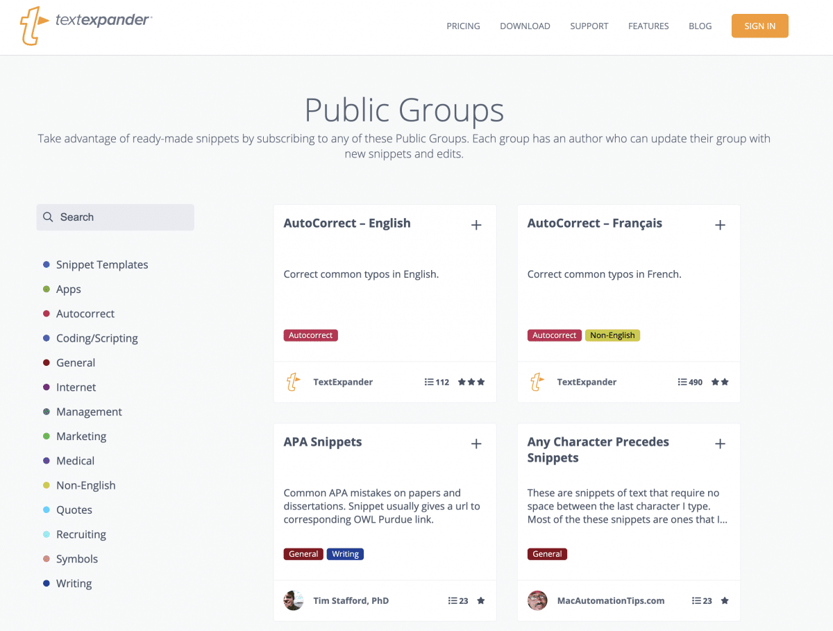 Introducing the All-New TextExpander Public Groups