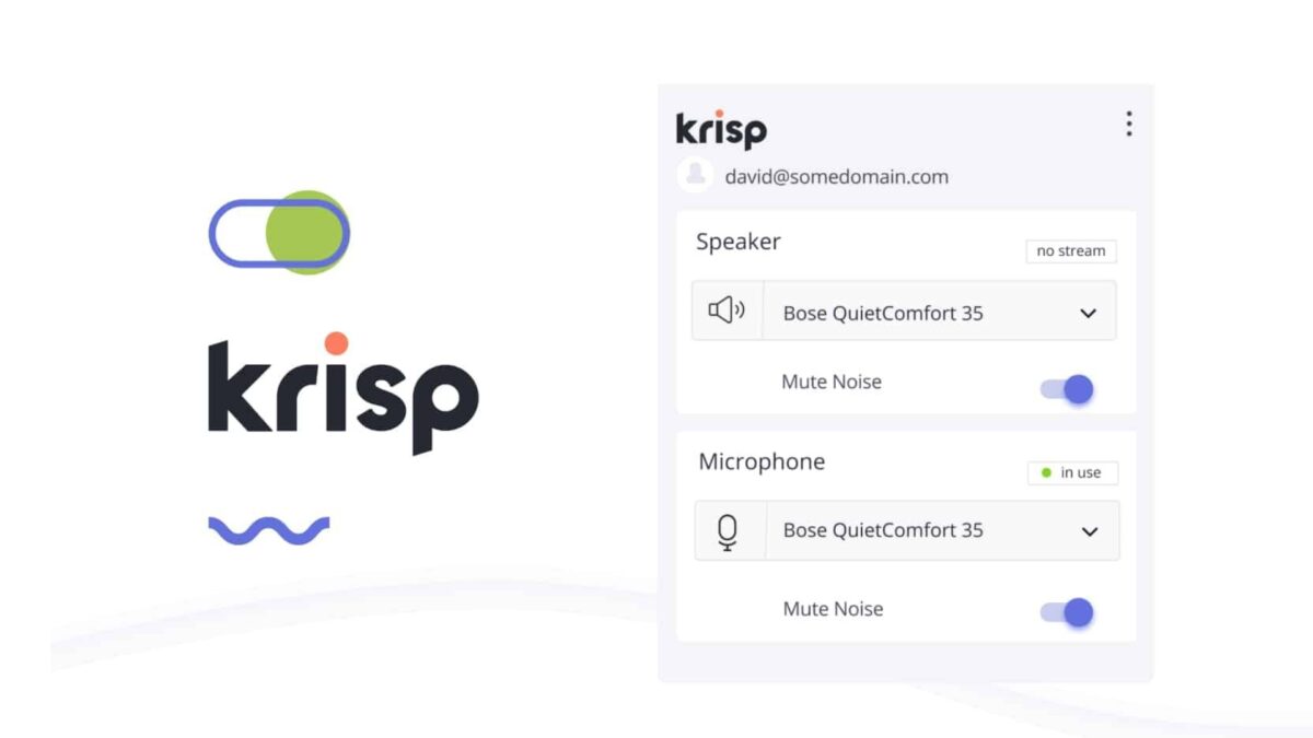 Krisp AI for customer meeting audio clean up