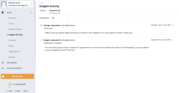 Accessing and Managing Requests Assigned to You