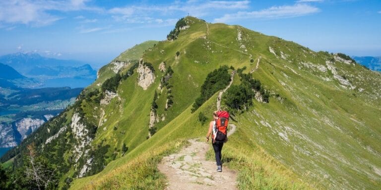 What is OKR? This picture shows a hill to climb.