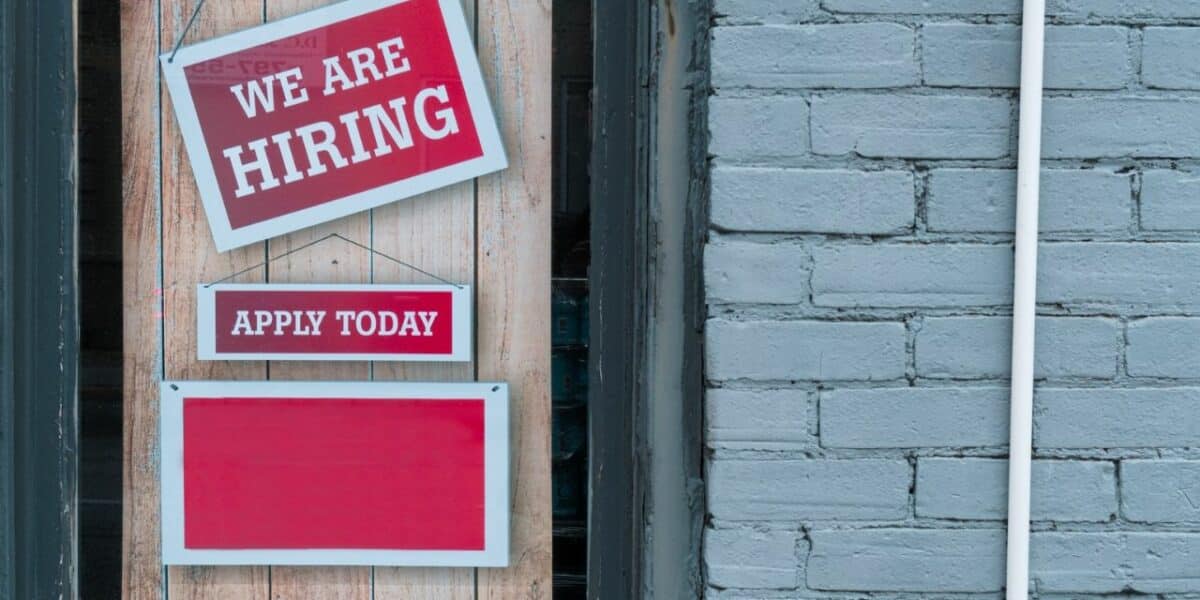 we are hiring sign