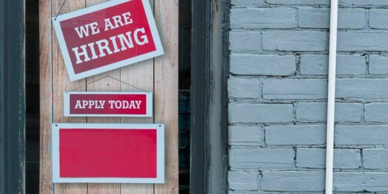we are hiring sign