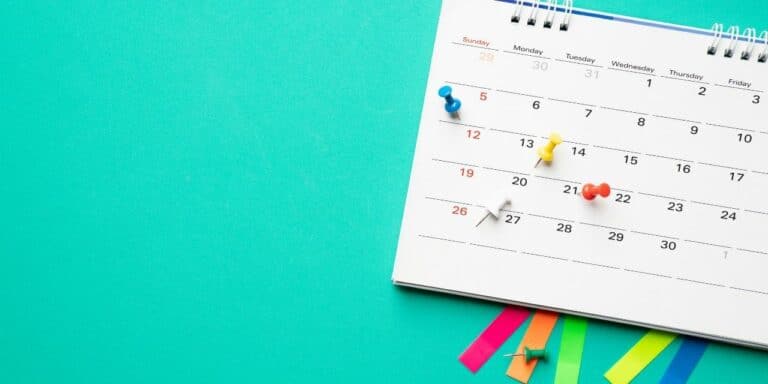Most productive weekday calendar